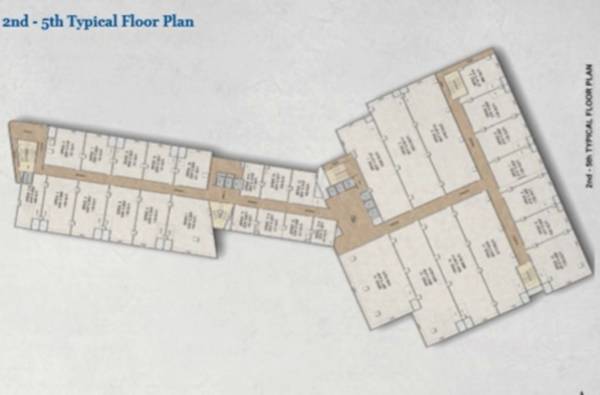  wallstreet-wing-a Wing A Cluster Plan from 2nd to 5th Floor