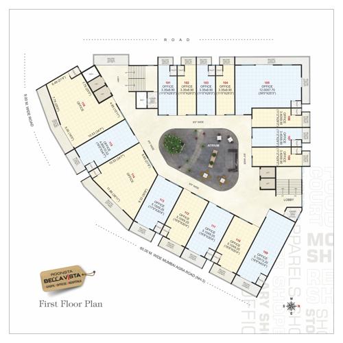  bellavista-apartment Roongta Bellavista Apartment Cluster Plan for 1st Floor