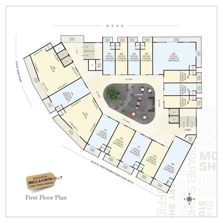 bellavista apartment Roongta Bellavista Apartment Cluster Plan for 1st Floor