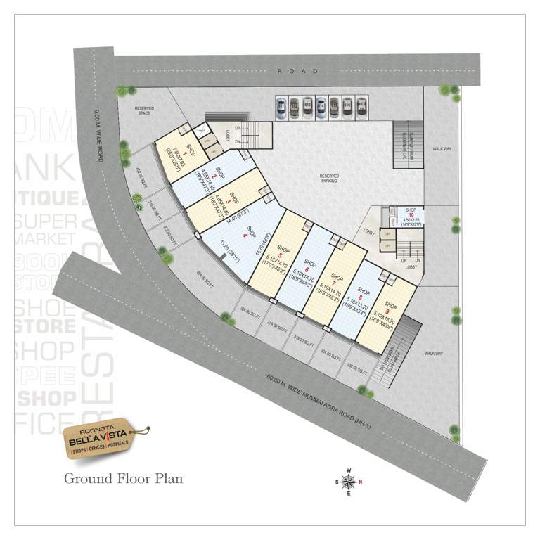  bellavista apartment Roongta Bellavista Apartment Cluster Plan for ground Floor