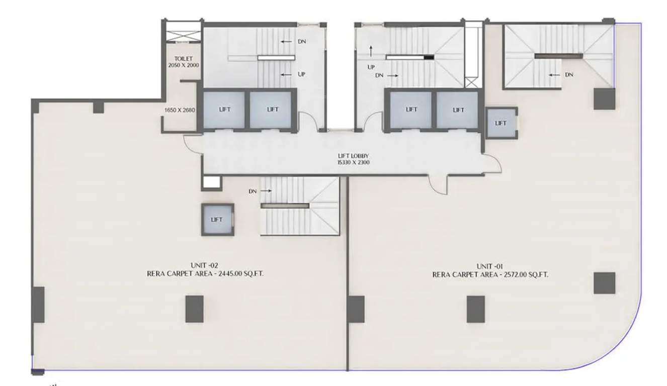  headquarter bandra Headquarters Bandra Cluster Plan for 1st Floor