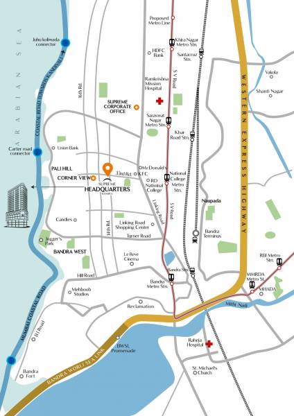  headquarter-bandra Location Plan