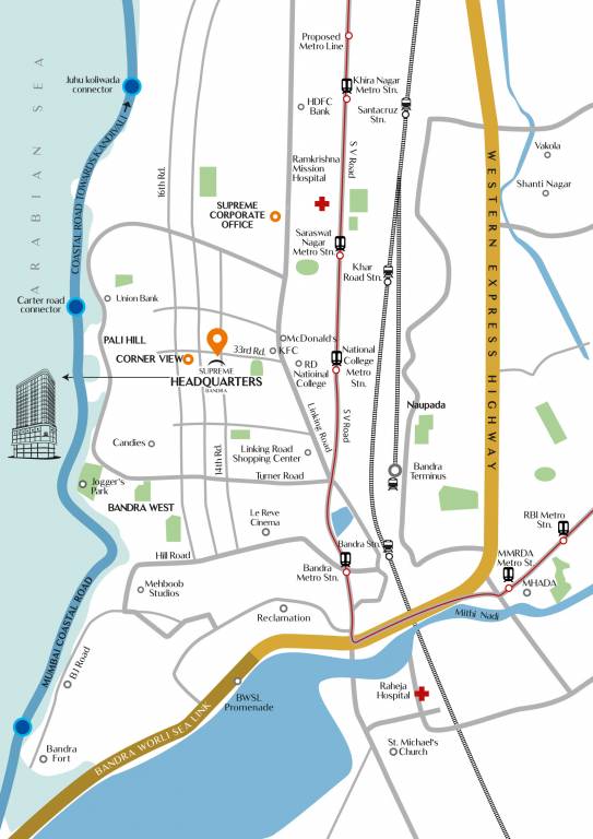  headquarter bandra Location Plan