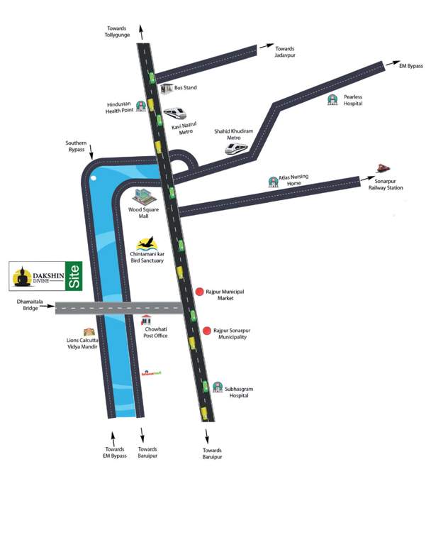  dakshin divine Location Plan