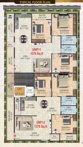  a6-residency A6 Residency Cluster Plan from 1st to 5th Floor
