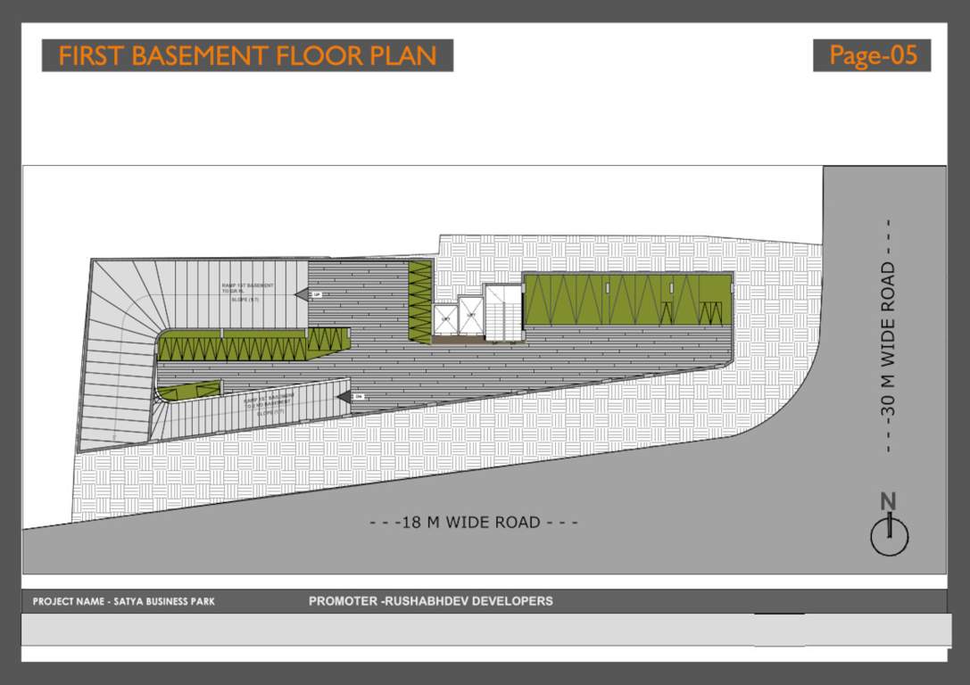  satya business park Satya Business Park Basement 1 Floor Cluster Plan