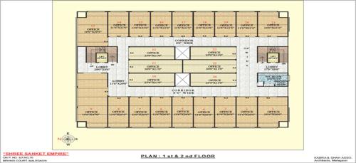 Shree Sanket Empire Cluster Plan from 1st to 2nd Floor empire Shree Sanket Empire Cluster Plan from 1st to 2nd Floor