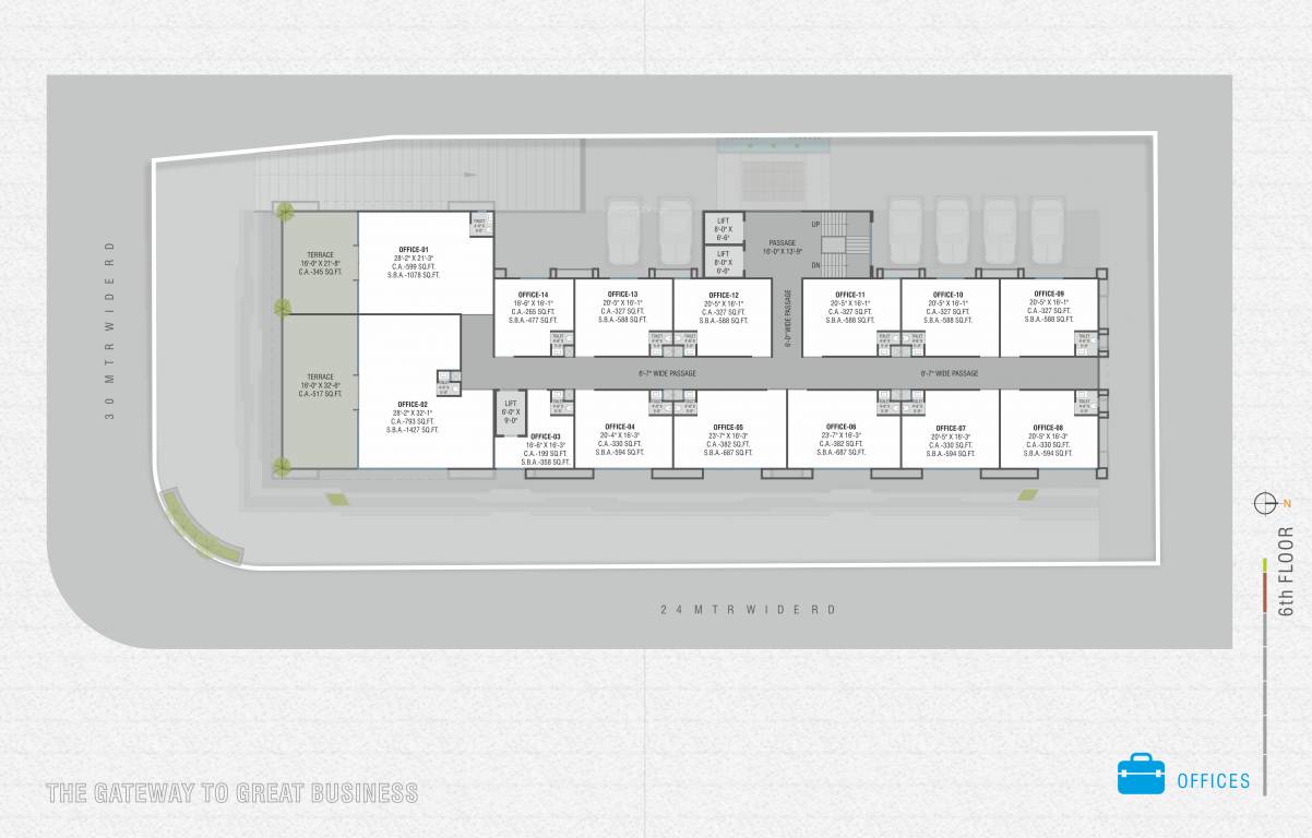 gateway A Cluster Plan For 6th Floor