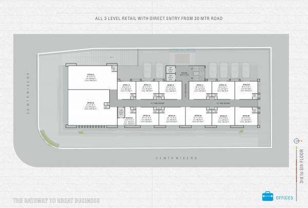  gateway A Cluster Plan From 3rd To 5th Floor