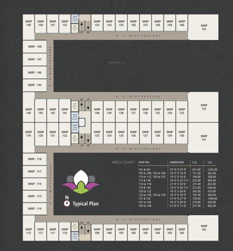  orchid-harmony-commercial Orchid Harmony Commercial Cluster Plan for Typical Floor