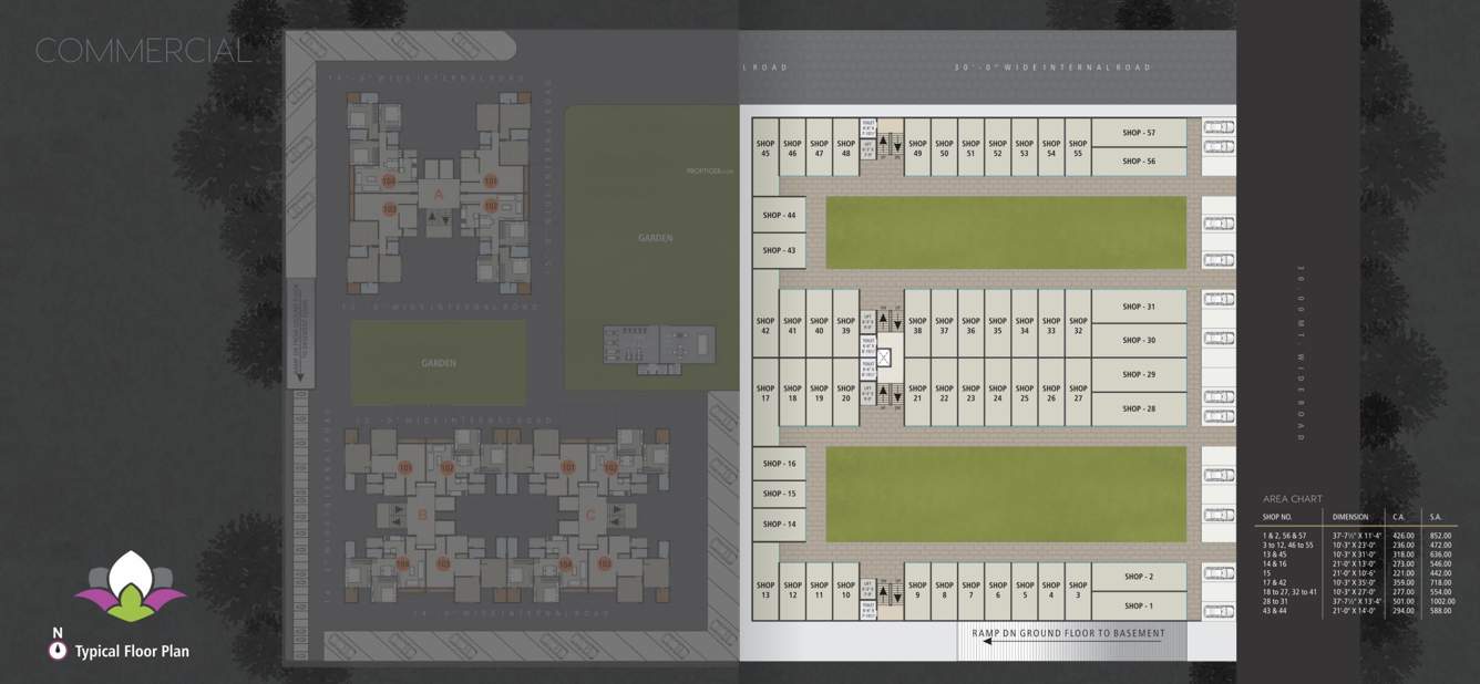  orchid harmony commercial Orchid Harmony Commercial Cluster Plan for Typical Floor