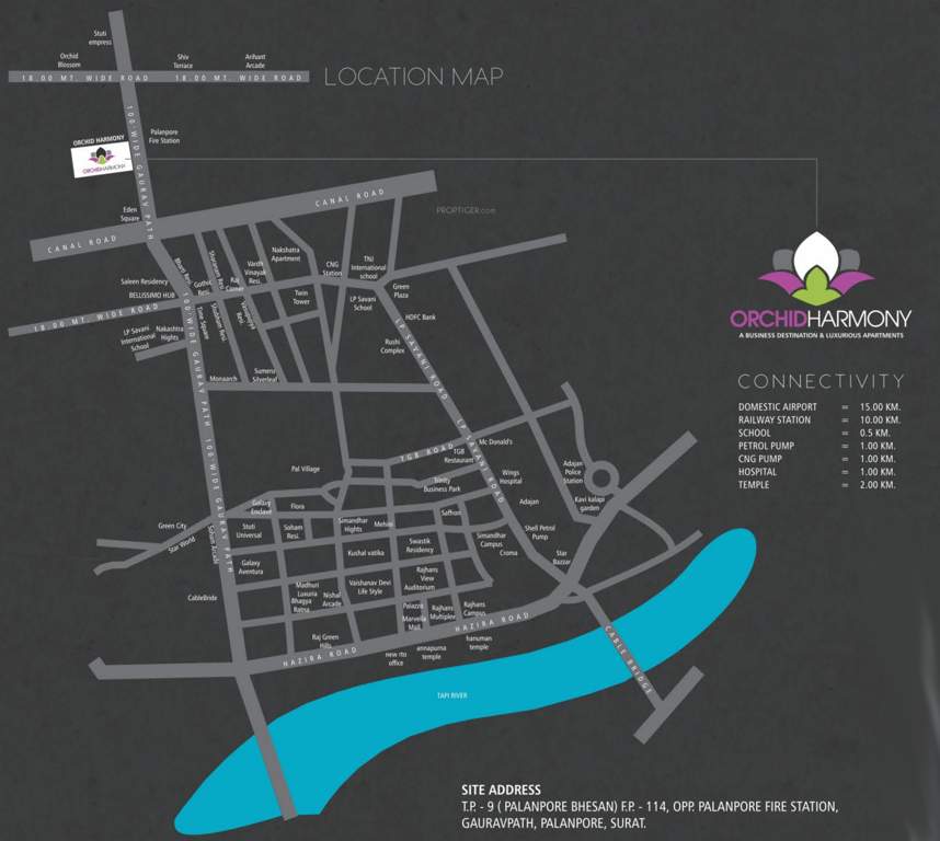  orchid harmony commercial Location Plan