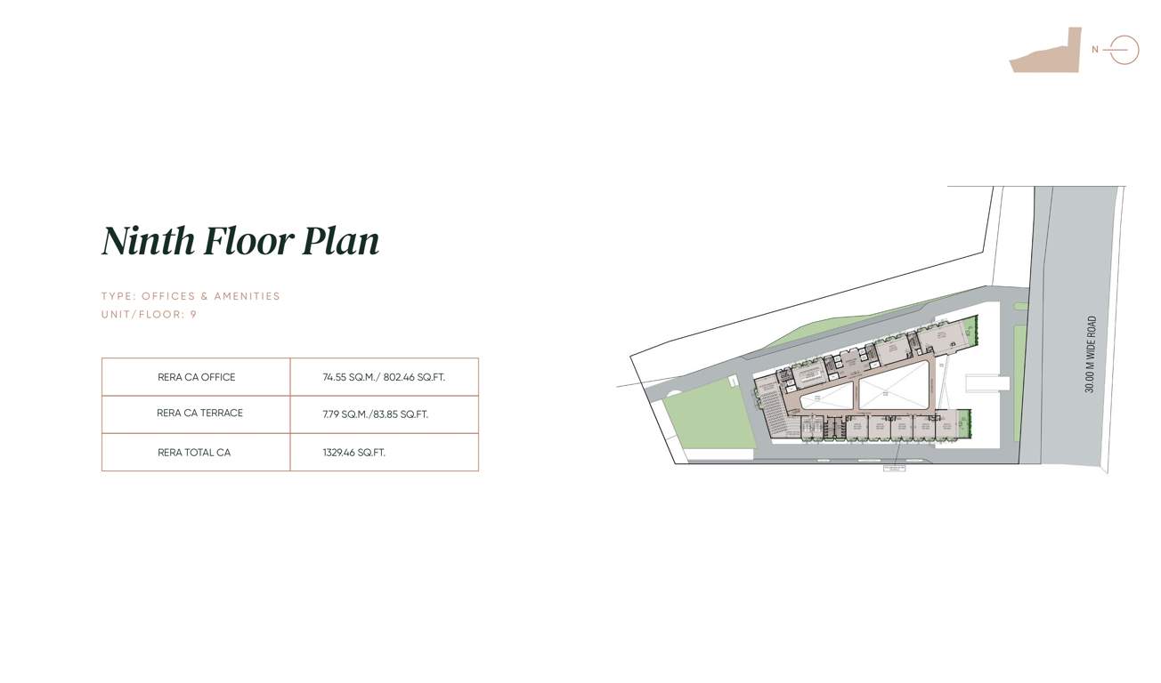  emporio 1 at quillion park Building D Cluster Plan for 9th Floor