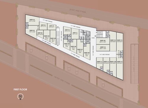  simandhar-avenue Simandhar Avenue Cluster Plan for 1st Floor