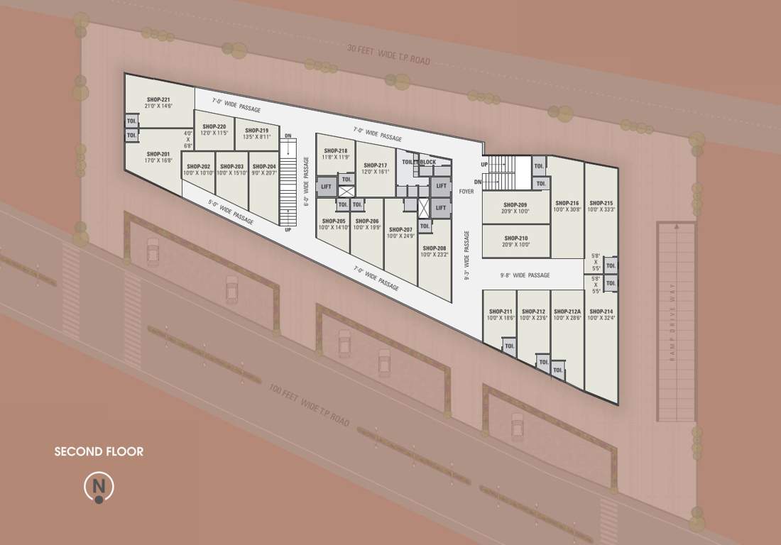  simandhar avenue Simandhar Avenue Cluster Plan for 2nd Floor