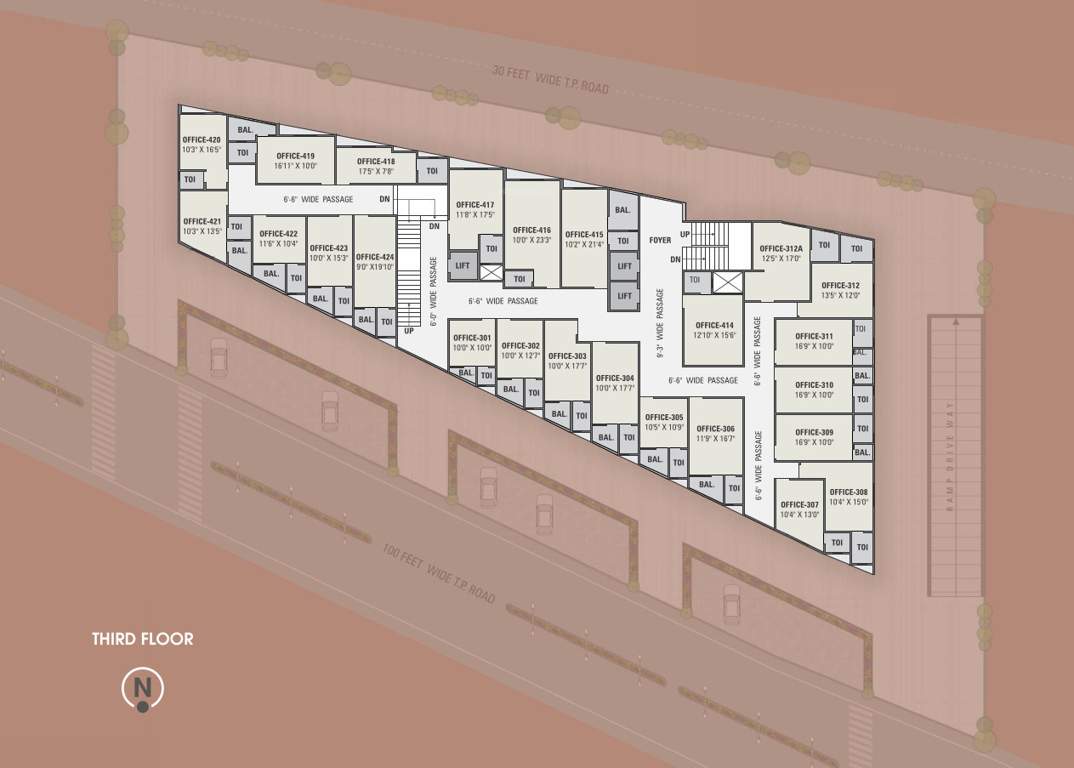  simandhar avenue Simandhar Avenue Cluster Plan for 3rd Floor