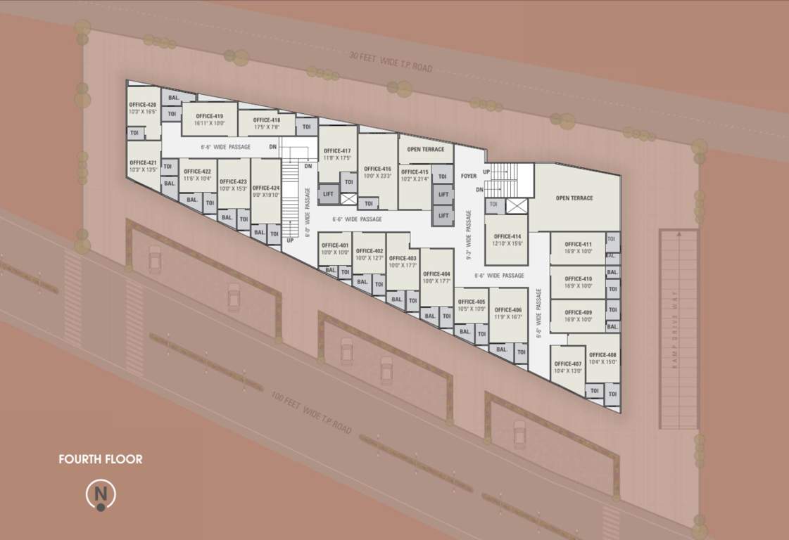  simandhar avenue Simandhar Avenue Cluster Plan for 4th Floor