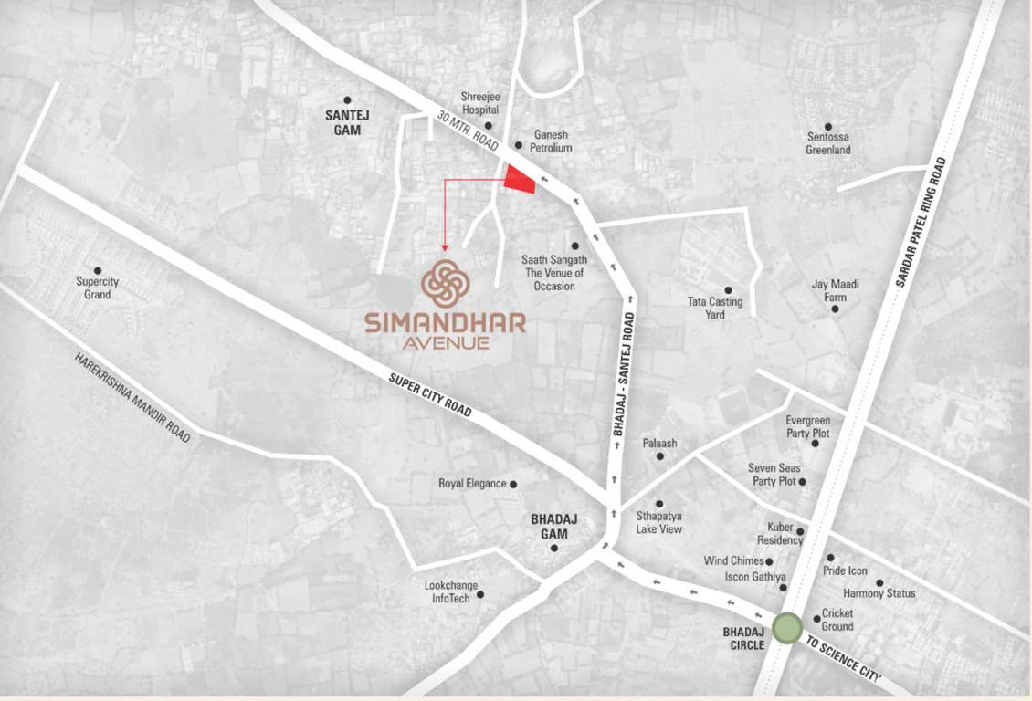  simandhar avenue Location Plan
