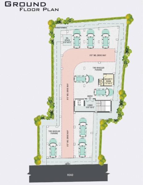  aakar-abasan Aakar Abasan Cluster Plan for Ground Floor