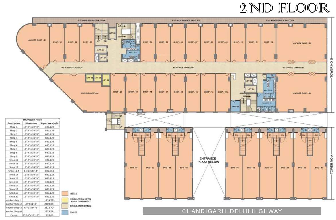 royal business park Royal Business Park Cluster Plan For 2nd Floor