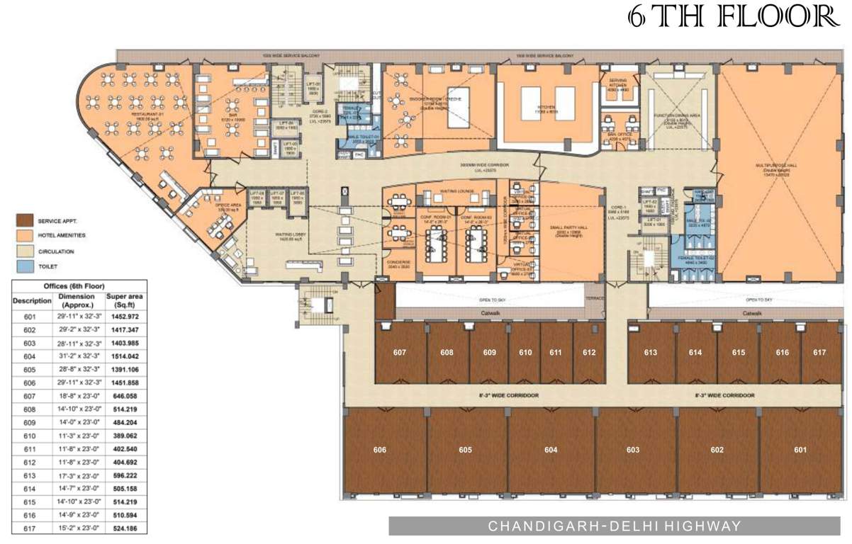  royal business park Royal Business Park Cluster Plan For 6th Floor