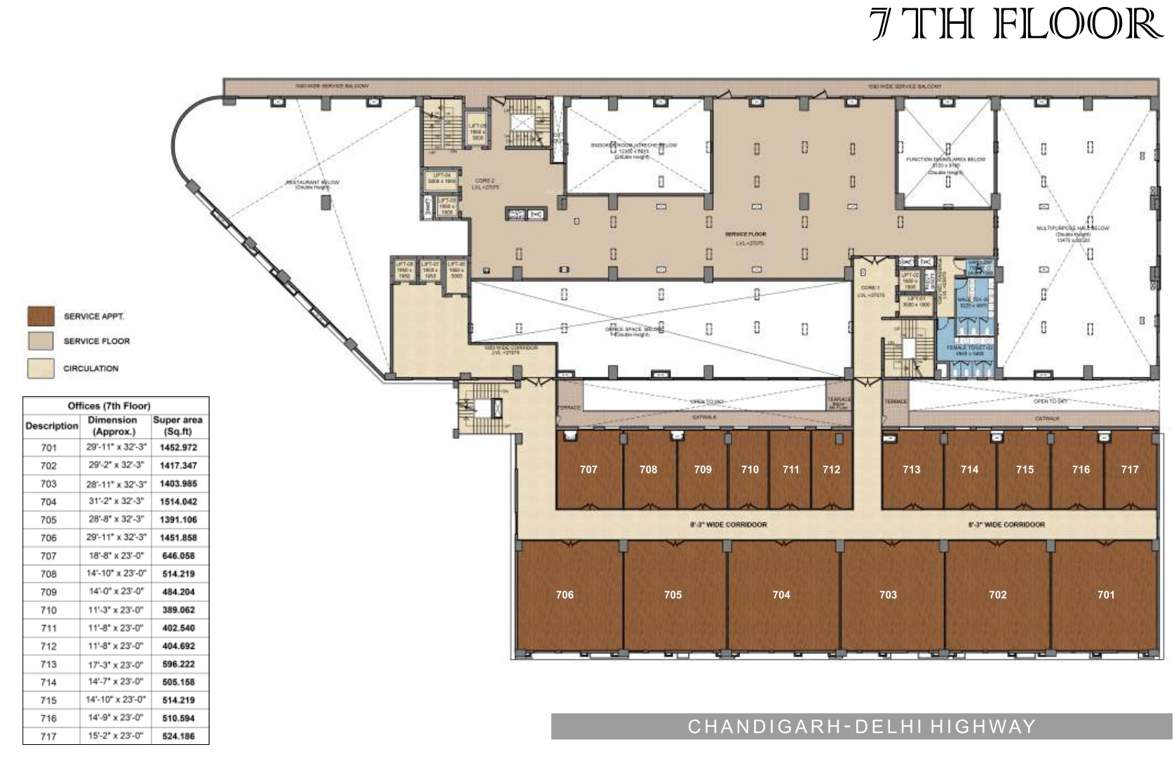  royal business park Royal Business Park Cluster Plan For 7th Floor