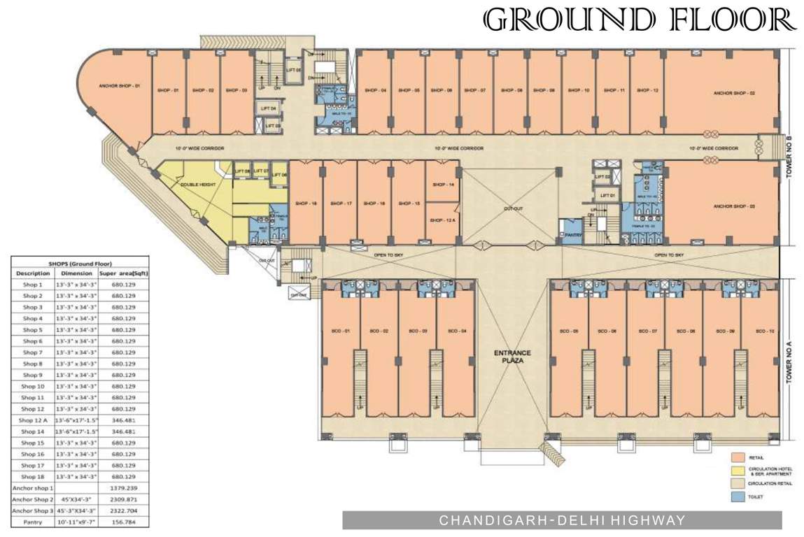  royal business park Royal Business Park Ground Cluster Plan