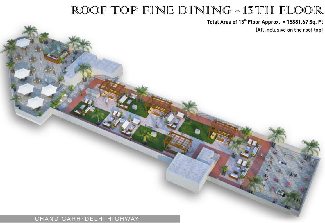  royal business park Royal Business Park Roof Top 13th Floor Cluster Plan