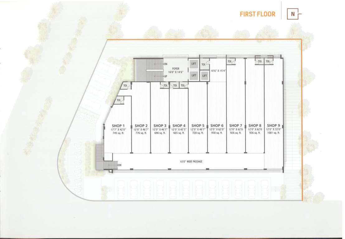  vraj icon Vraj Icon Cluster Plan for 1st Floor