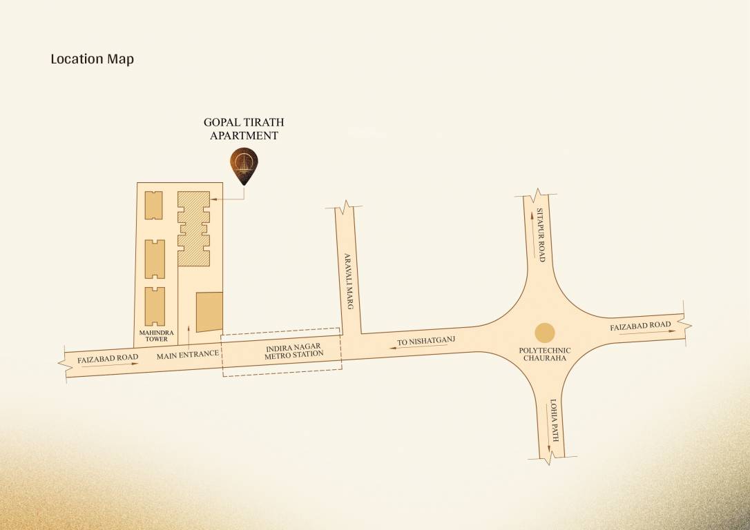  gopal tirath apartments tower c Location Plan