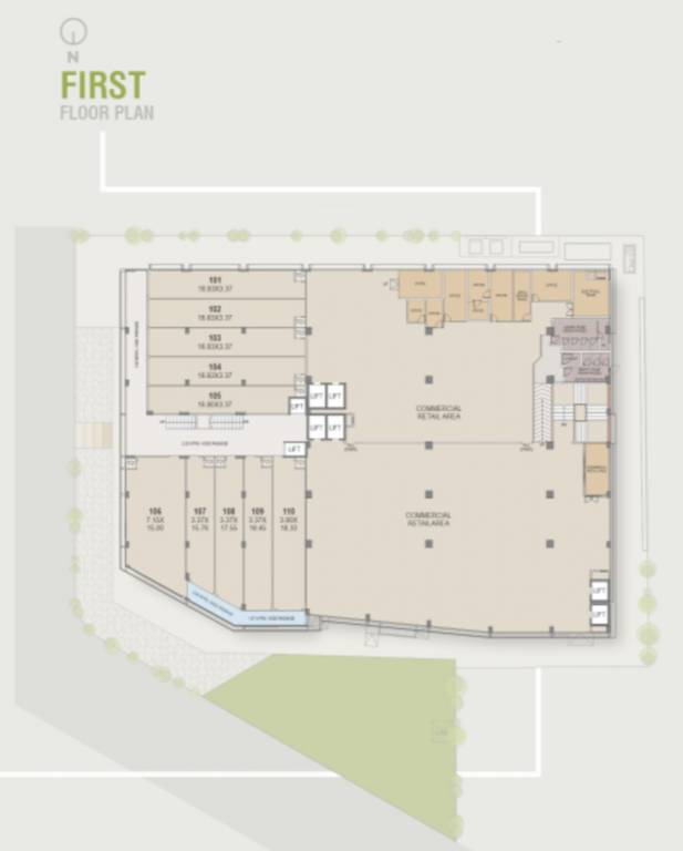  pramukh square Pramukh Square Cluster Plan for 1st Floor