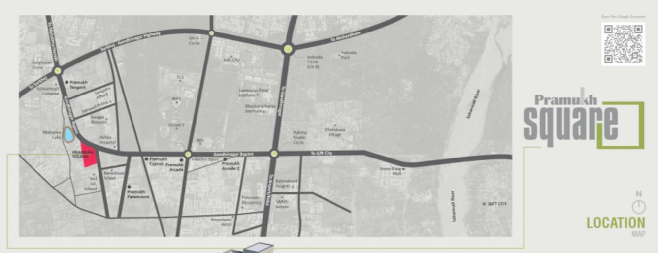  pramukh square Location Plan