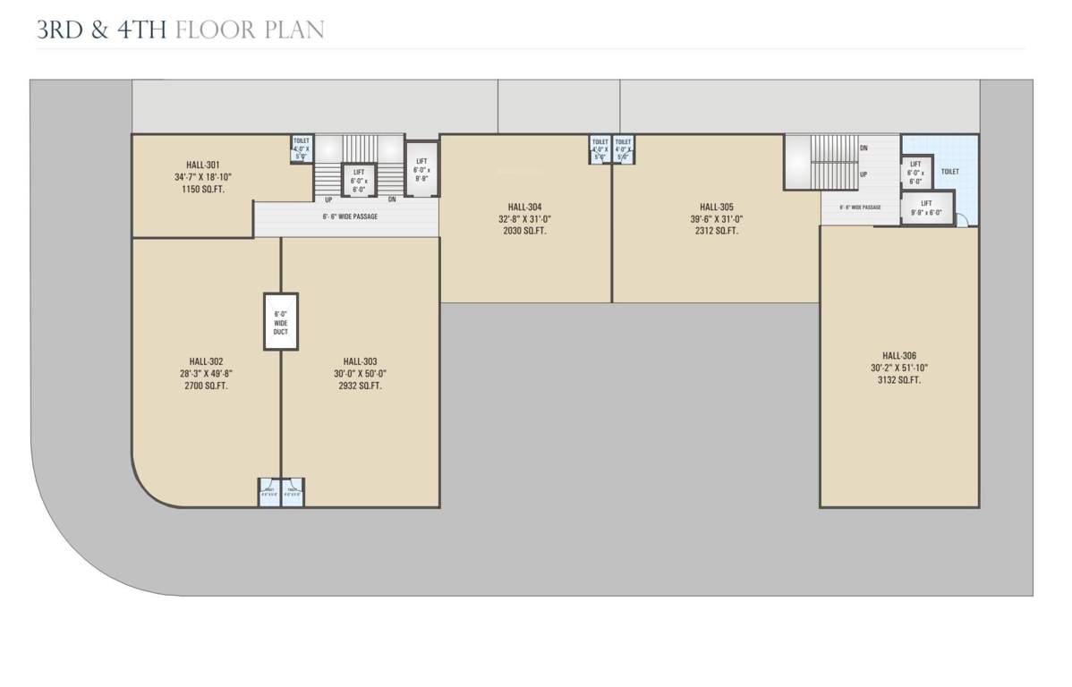 infinity business hub Infinity Business Hub Cluster Plan from 3rd to 4th Floor