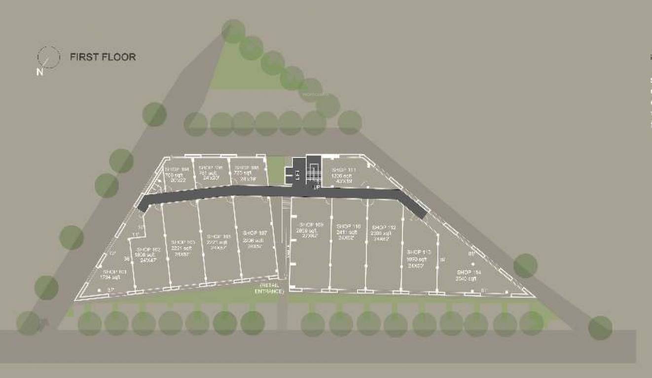  suryan monolith Suryan Monolith Cluster Plan for 1st Floor