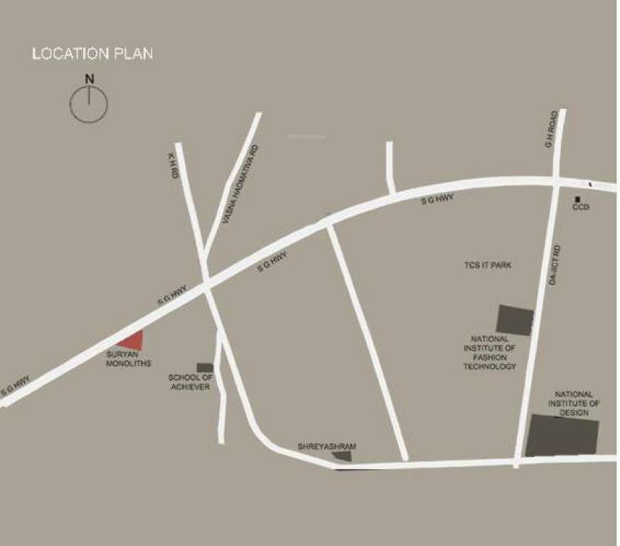  suryan monolith Location Plan