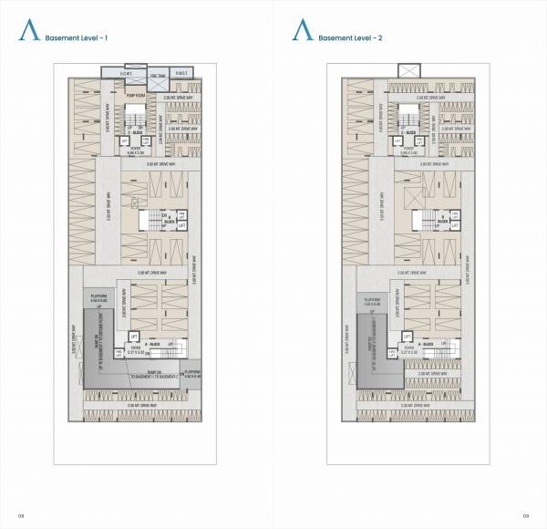 Block A, B And C Cluster Plan from 1st to 2nd Basement atlantis-elevate Block A, B And C Cluster Plan from 1st to 2nd Basement