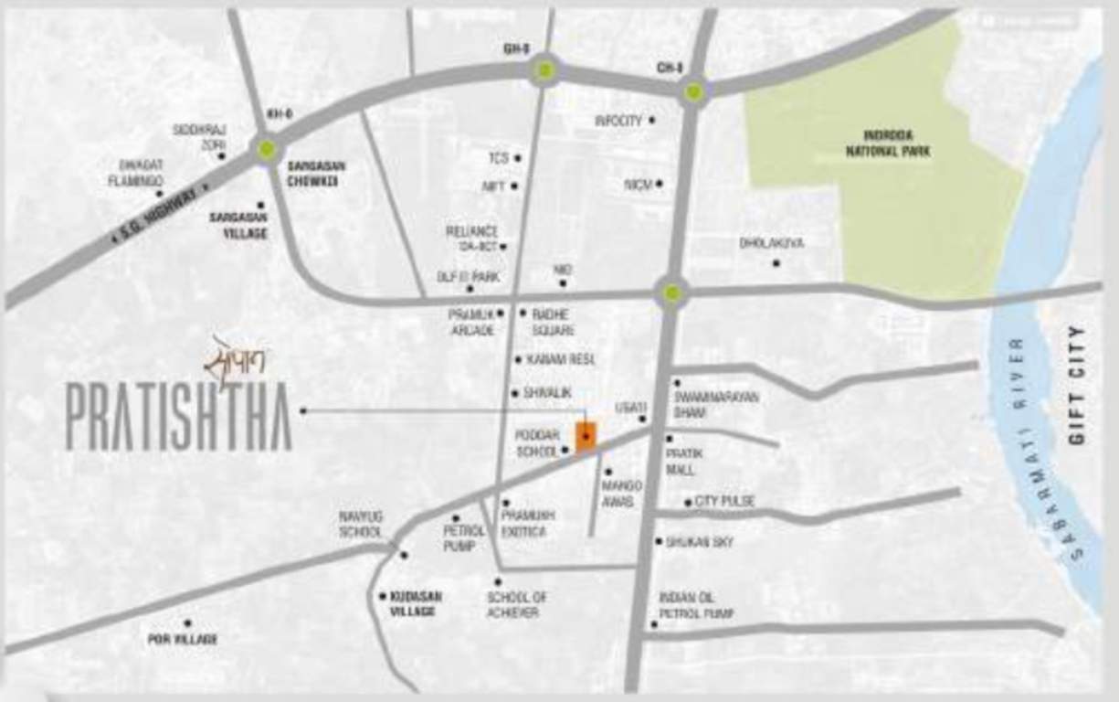 shree sopan pratishtha Location Plan