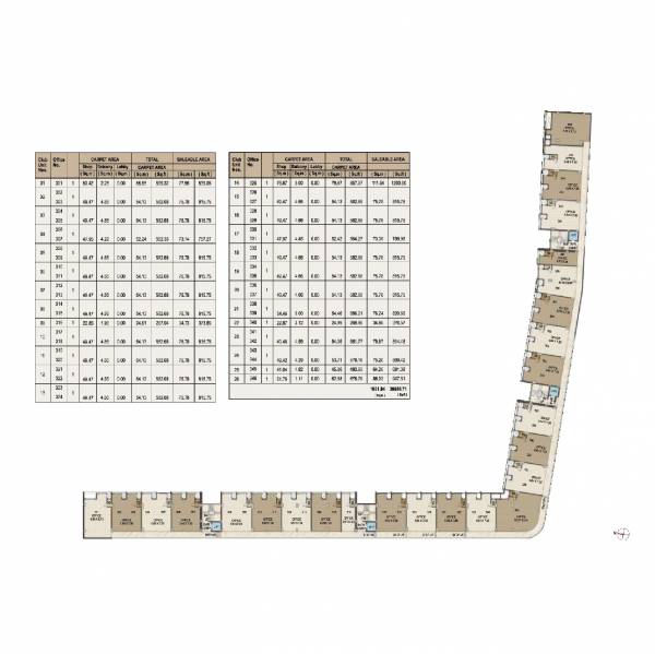  msquare Thakkers MSquare Cluster Plan for 3rd Floor
