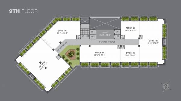 Neptune Edge Cluster Plan for 9th Floor edge Neptune Edge Cluster Plan for 9th Floor