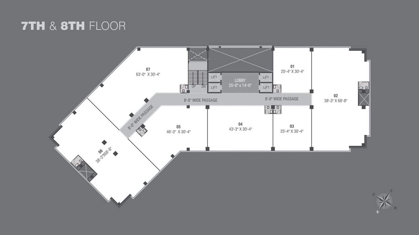  edge Neptune Edge Cluster Plan from 7th to 8th Floor