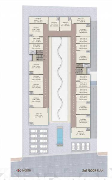  shoppers Shoppers Cluster Plan for 3rd Floor