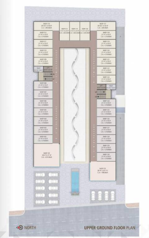 shoppers Shoppers Upper Ground Floor Cluster Plan
