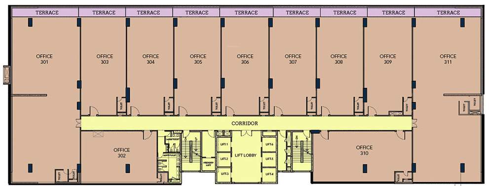  business park phase1 Business Park Phase1 Cluster Plan for 3rd Floor