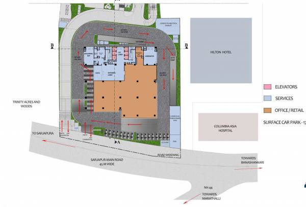  towers Cluster Plan For Ground Floor