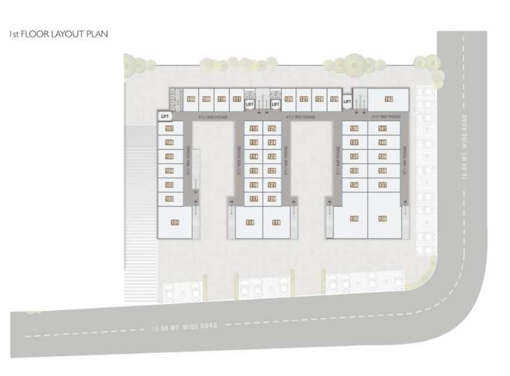 sumerru business corner Sumerru Business Corner Cluster Plan for 1st Floor