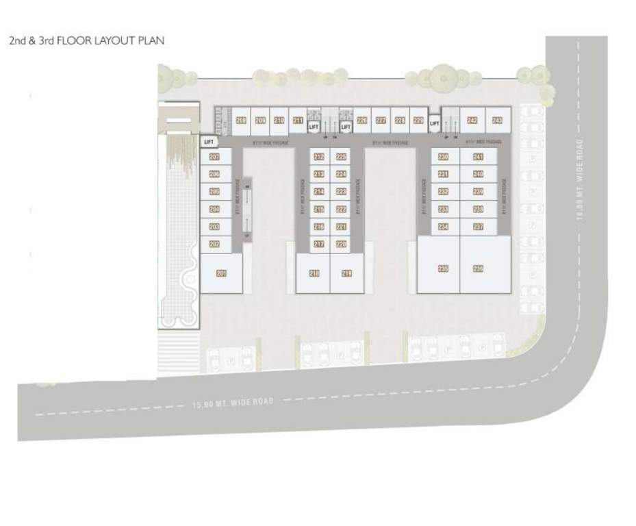 sumerru business corner Sumerru Business Corner Cluster Plan for 2nd Floor