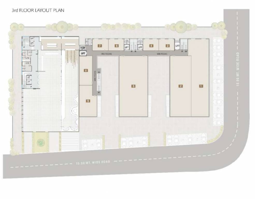sumerru business corner Sumerru Business Corner Cluster Plan for 3rd Floor