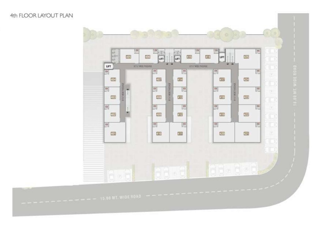 sumerru business corner Sumerru Business Corner Cluster Plan for 4th Floor