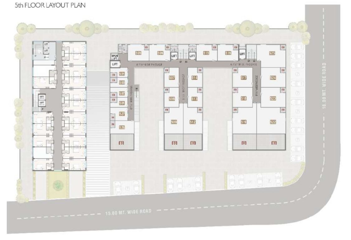 sumerru business corner Sumerru Business Corner Cluster Plan for 5th Floor