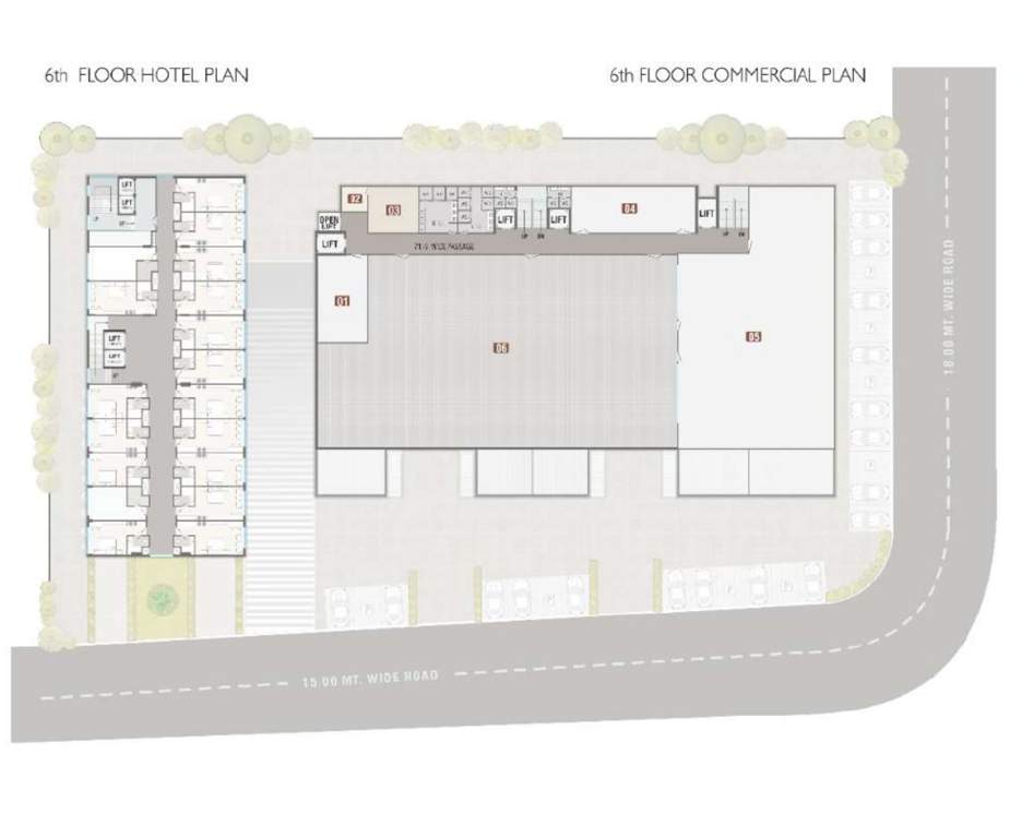 sumerru business corner Sumerru Business Corner Cluster Plan for 6th Floor